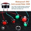 DMWD 2Pcs 22mm 12V-24V AC/DC Metal Indicator Light, 20mA Waterproof