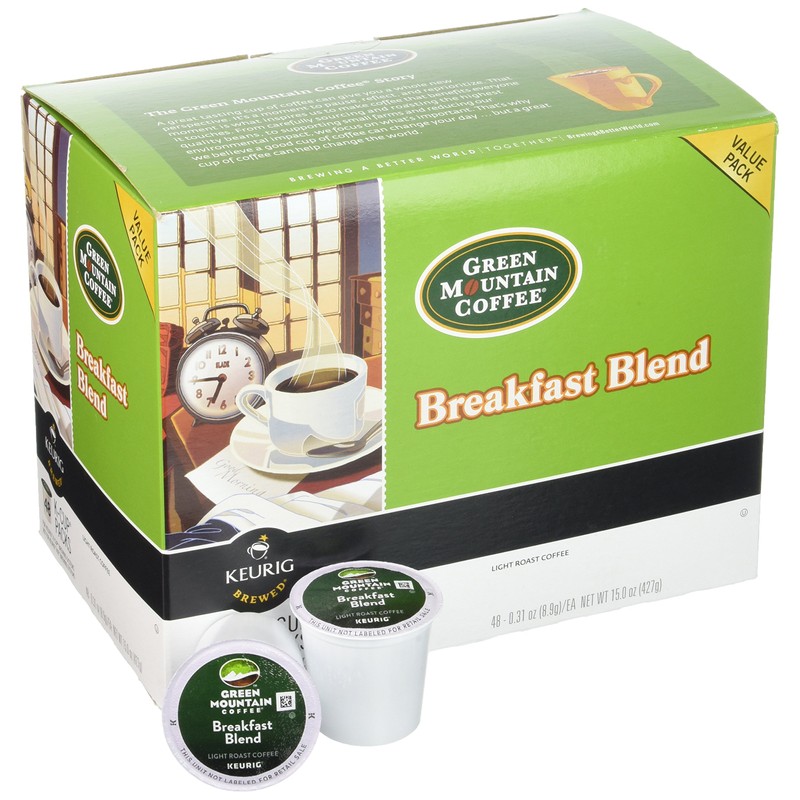 Green Mountain Coffee Breakfast Blend, K-Cup Portion Pack for Keurig