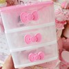 Lovely Girls Multi-layers Desktop Plastic Storage Box Cute Locker Decor
