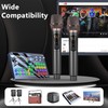 ALPOWL Wireless Microphones, Metal Dynamic Microphone System with Rechargeable Receiver,