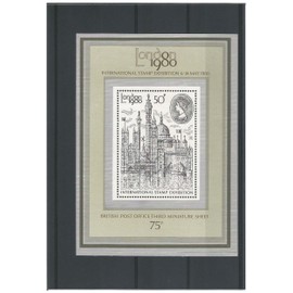 British Post Office third miniature stamp sheet - London 1980 International stamp exhibition SGMS1119 / 1980 / MNH / GB