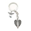 Guardian Angel Wings Keychain keyring- Heart Shaped