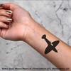 4 x 'Spitfire Plane' Temporary Tattoos - Water Resistant, Skin-Safe,