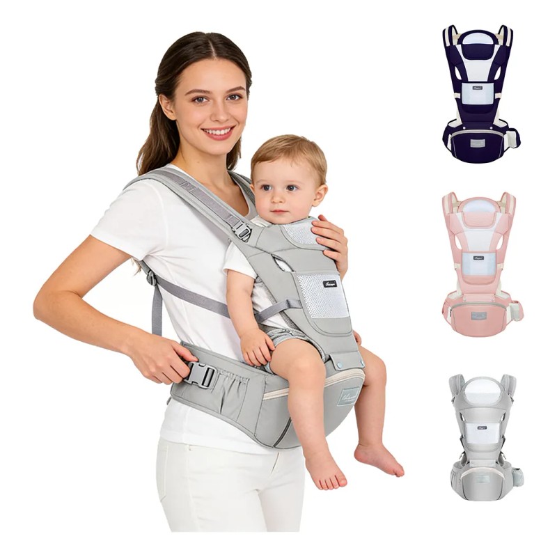 Portabebés Ergonómico 0-24 Meses -ajustable Versátil