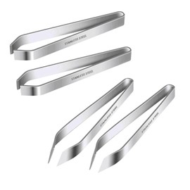 4 Pcs Fish Tweezers,Fish Bone Tweezers,Pin Bone Remover,Stainless Steel Bone Pliers,Removing Fish Bones,for Kitchen Removing Fish Bones and Pulling Out Feathers