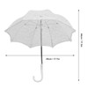 Lace Wedding Umbrella Romantic Embroidery Flower Bridal Umbrella Ergonomic Handle