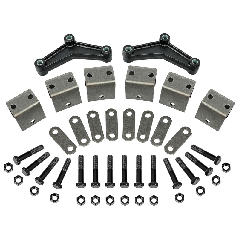 KUAFU Trailer Leaf Spring Hanger Kit for Double Eye Springs(3.5K