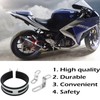 Anki HappiGo Universal Motorcycle Exhaust Pipe Bracket Hanger Clip with