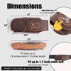 Topstache Leather Pocket Knife Sheath - Belt Loop EDC Belt
