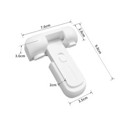 Yonace Refrigerator Lock, Steps/Slopes Installable, Ladyprevention, Refrigerator Door Stopper, Door Lock, Securely Fixed, Refrigerator, Drawer, Key, Aftermarket, Child Lock, Automatic Lock, Can Be