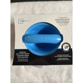 Mainstays Swimming Pool Blue & White Collapsible Floating Tablet Dispenser