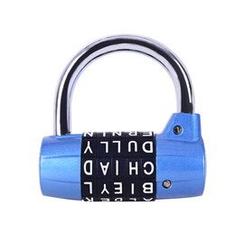 Large Extended Beam Storage Cabinet Door Handle Combination Lock Padlock Password Lock, Gym Lock, 5-Digit Combination Padlock, Security Padlock, Luggage Locker, Wardrobe, Gym Locker (blue-01)