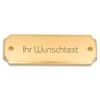 eckig 12,5 x 4,5 cm Brass Engraved Door Sign, Name
