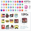 School Theme 16mm Acrylic Beads for Pens 52PCs & Silicone