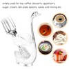 Coffee Spoon Holder Elegant Swan Shaped Alloy Mirror Polish Rich