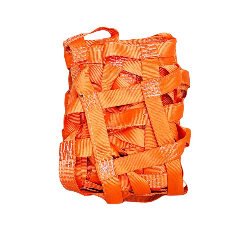 Safety Lifting Net Straps 2*2m 15cm Square Flat Nylon Sling