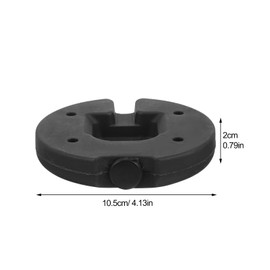 BESTOYARD Iron Round Base Weight for Floor Lamp, Sturdy Counterweight Lamp Base for DIY Lighting, Black Table Weight Plate for Bedroom, Office, Living Room Decoration