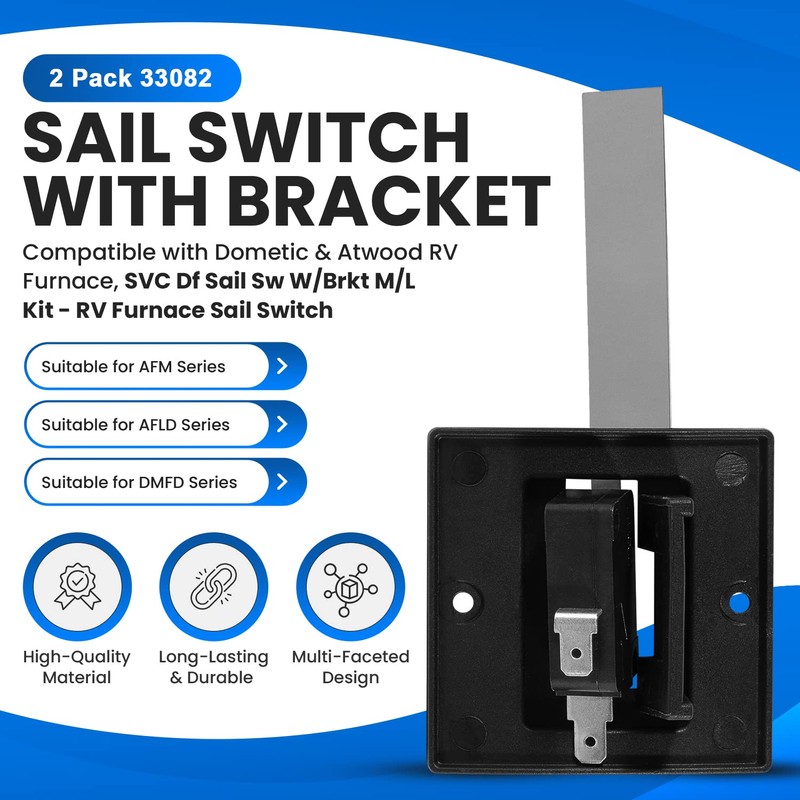 2 Pack 33082 Sail Switch with Bracket, Compatible with Dometic