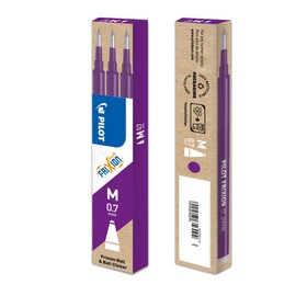 Pilot 75300308 Refills for Frixion Rollerball 0.7 mm (Pack of 3) - Violet