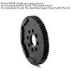 Qloi-LeUe RC Car Metal Spur Gear 64T for Tamiya TAM54500