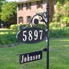 Address America USA Handcrafted Park Place Oval Reflective 911 Home