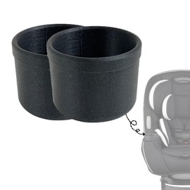 2PCS Car Seat Cup Holder Compatible with Safety 1st Everfit & Grow and Go, Maxi-COSI Pria, Cosco All-in-One - Black Single Cup Holder (Model #C6577)