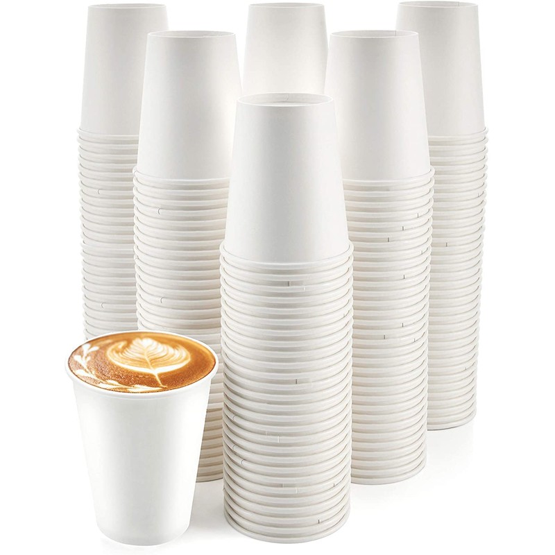 HOT BARGAINS, 100 X 7oz Single Wall Paper Cups for