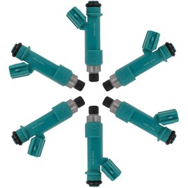 Injectors Kit,SCITOO 12 Holes Fuel Injector fit for 03-10 for Toyota for 4Runner, 07-09 for Toyota for FJ Cruiser, 05-11 for Toyota for Tacoma/Tundra, Set of 6