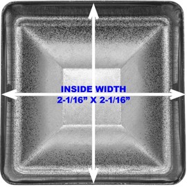 Ornamental Iron Fence Post Cap for 2" x 2" Fence Posts - AKA Wrought Iron Fence Post Cap - Ornamental Wrought Iron Fence Post Caps is Black (10 Pack)