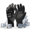 toolant NITRILE Fully-soaked Winter Work Gloves(knitwrist), Black,2XL, 1pcs