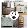Bonsicoky 12Pcs Round Ring Drawer Pulls Matte Black Ring Handle