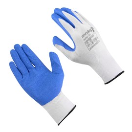 norskog DAISY - 12 Pairs - Work Gloves Gardening Gloves Latex Gloves for Men for Women Latex Coated Gardening Builders Mechanics: EN 420, EN 389 Size 6