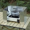 Camping Stove Wind Protection, 10-Piece Foldable Wind Protection Gas Stove,