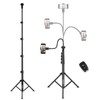 PIOENIMAGE 61" Phone Tripod Stand with 15.7" Flexible Gooseneck and