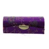 Motique Accessories Purple Lipstick Case with Brocade Design