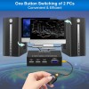 DGODRT USB VGA KVM Switch for 2 PC Sharing 1