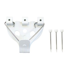 Fukui Metal Crafts F-306S5 Iron Safety X Hook, Large, White, 5 Pieces
