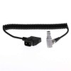 HangTon P-tap D-tap to Right Angle 0B 7 Pin Coiled