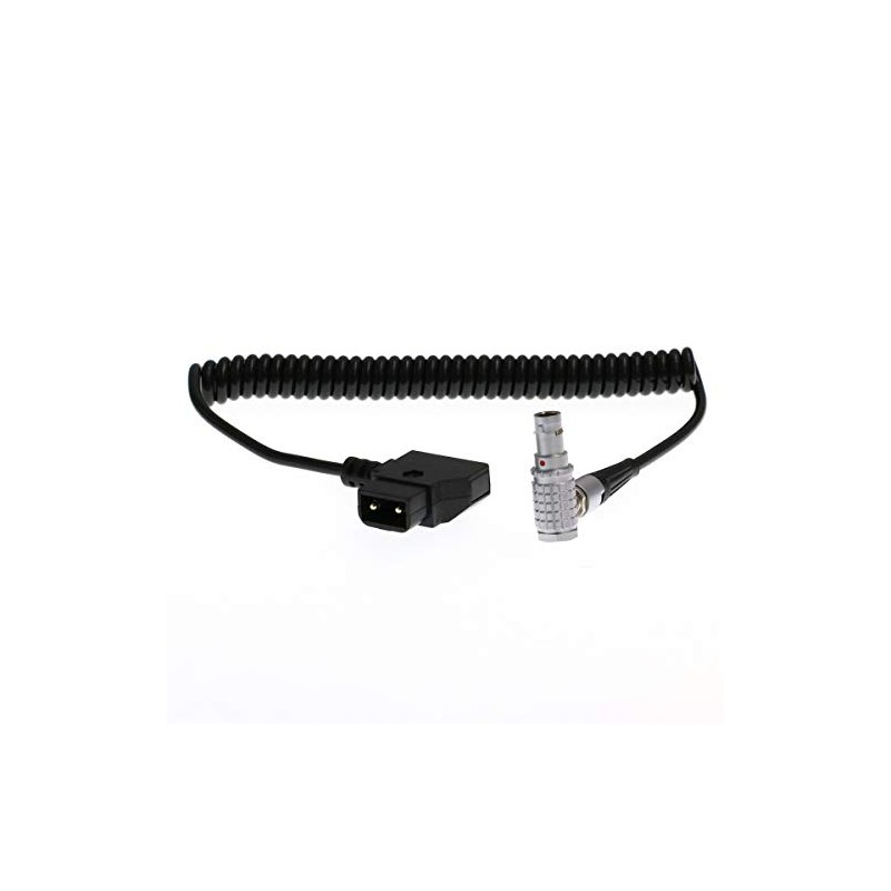 HangTon P-tap D-tap to Right Angle 0B 7 Pin Coiled
