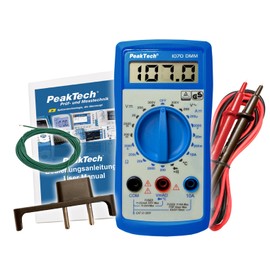 PeakTech RMS Digital Multimeter 2000 Counts with Continuity Tester CAT III 300V, Pack of 1, P 1070