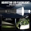 ULTRAFIRE Tactical EDC Flashlight with Holster,1350 High Lumens Rechargeable Police