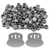 QCDENG 100PCS 5/8" Grey Plastic Plugs Hole, Round PA66 Plug