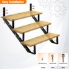 Toriexon Steel Stair Riser-2 Pack, 3 Step Stringers for Deck,