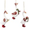 Gisela Graham Goose with Boots Resin Decoration 10 cm Red