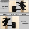 DURIGID Heavy Duty Gate Latch, Gravity Auto-Locking Gate Locks for