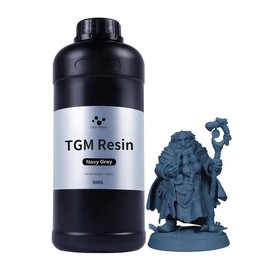NOVA3D 16K TGM 3D Printer Resin,Tabletop Gaming,High Toughness,Impact Resistance Ultra Precision,405nm LCD Rapid Photopolymer Resin for Board Game Character Model LCD 3D Printing Navy Grey Resin 500g