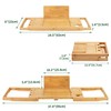 Utoplike Bamboo Bathtub Caddy Tray Bath Tray for Tub, Adjustable