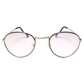 Round Gold Frame Old School True Vintage 80s 90s Reader 1.25 Reading Glasses