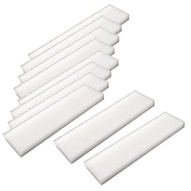 Qzbhct 10 Pcs Aquarium Bio Sponge White Foam Filter Pads for Hagen Fluval 404, 405, 406, 407 (A-226) Filtration Systems