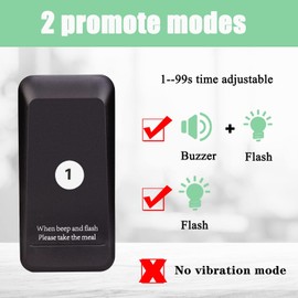 Retekess TD157 Restaurant Pager System, Pagers for Restaurants,984ft Long Range, 16 Pagers and Beepers for Food Truck, Bars, Food Court, No Vibration Mode